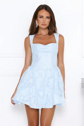 Light Whisper Mini Dress Blue