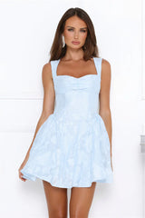 Light Whisper Mini Dress Blue