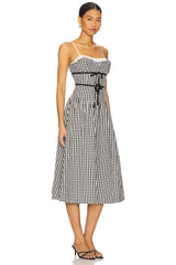 Georgia Gingham Midi Dress