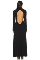 Backless Turtleneck Dress