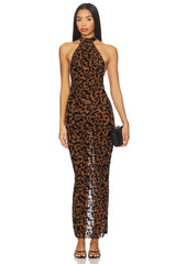Mesh Halter Dress