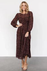 Madelyn Maxi Dress | Brown Floral