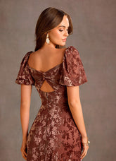 Alba Rosewood Maxi Dress