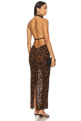 Mesh Halter Dress