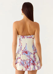 Mario Mini Dress - Purple Floral