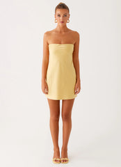 Yulina Mini Dress - Yellow