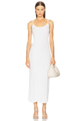 Silk Rib Lettuce Edge Dress