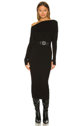 Sweater Knit Slouch Dress