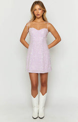 Penny Lane Purple Sequin Mini Dress