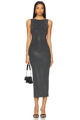 Crystal High Neck Dress