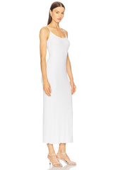 Silk Rib Lettuce Edge Dress