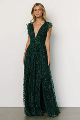 Arlene Shimmer Gown | Emerald