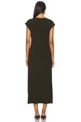 Draped Cowl Neck Dress