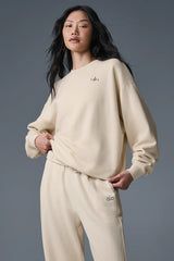 Accolade Crew Neck Pullover - Oat Milk