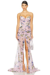 Print Net Dress