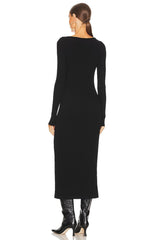 V-neck Sweater Dress
