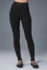 Pointelle Sweater High-Waist Be Mine Legging - Black