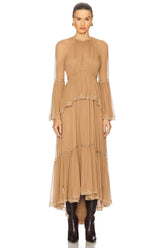 Peplum Flutter Dress