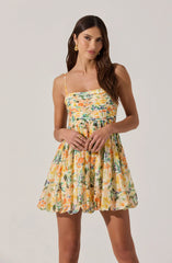 Bubble Floral Mini Dress