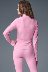 Alosoft 1/2 Zip Rapid Pullover - Sweet Pink