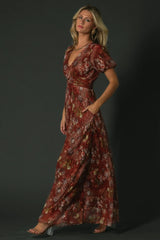 Ardley Maxi Dress | Rust Multi Floral