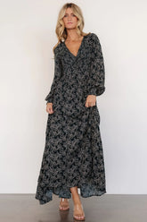 Anya Maxi Dress | Hunter Green Print