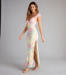 Garden Party Chic Lace Floral Maxi Dress