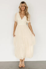 Starlet Tiered Maxi Dress | Cream