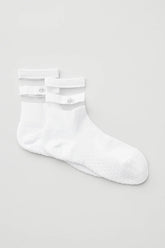 Women's Pulse Grip Sock - White