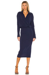 Collared Drop Waist Dress