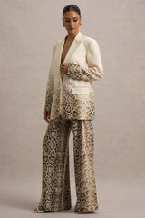 Hurley | Snake Print Ombre Longline Blazer