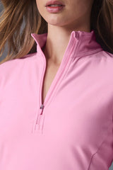 Alosoft 1/2 Zip Rapid Pullover - Sweet Pink