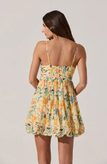 Bubble Floral Mini Dress