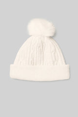 Cable Knit Beanie - Ivory