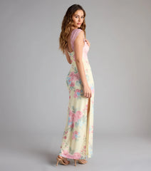 Garden Party Chic Lace Floral Maxi Dress