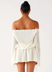 Astaria Mini Dress - Ivory