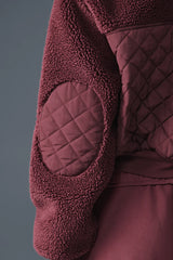 Sherpa Edge Bomber - Burgundy Truffle