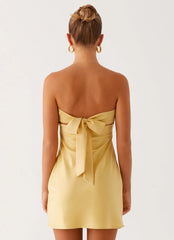 Yulina Mini Dress - Yellow
