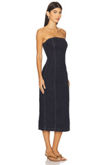 Esme Strapless Midi Dress