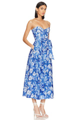 Vibrant Floral Midi Dress