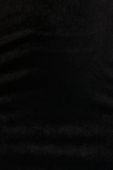 Farryn | Black Asymmetric-Neck Maxi Dress With Bow Detail