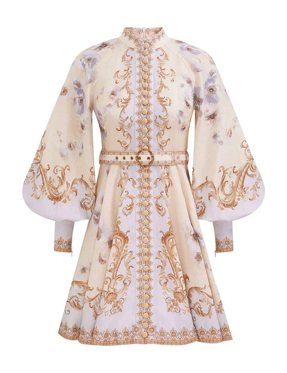 Hypnotic Buttoned Mini Dress