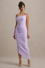 Angelique | Lilac Twisted Asymmetric Maxi Dress