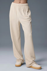 Accolade Straight Leg Sweatpant - Oat Milk