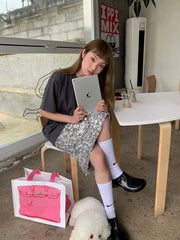 Grocery Bags Creative Parody Platinum Bag Print Woven Bag Fire Over The Net Birkin Fitness Casual Bag