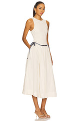 Nightingale Solid Midi Dress