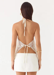 Elsas Sequin Top - Ivory