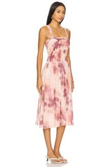 x REVOLVE Tessa Smocked Midi Dress