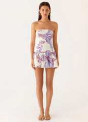 Mario Mini Dress - Purple Floral