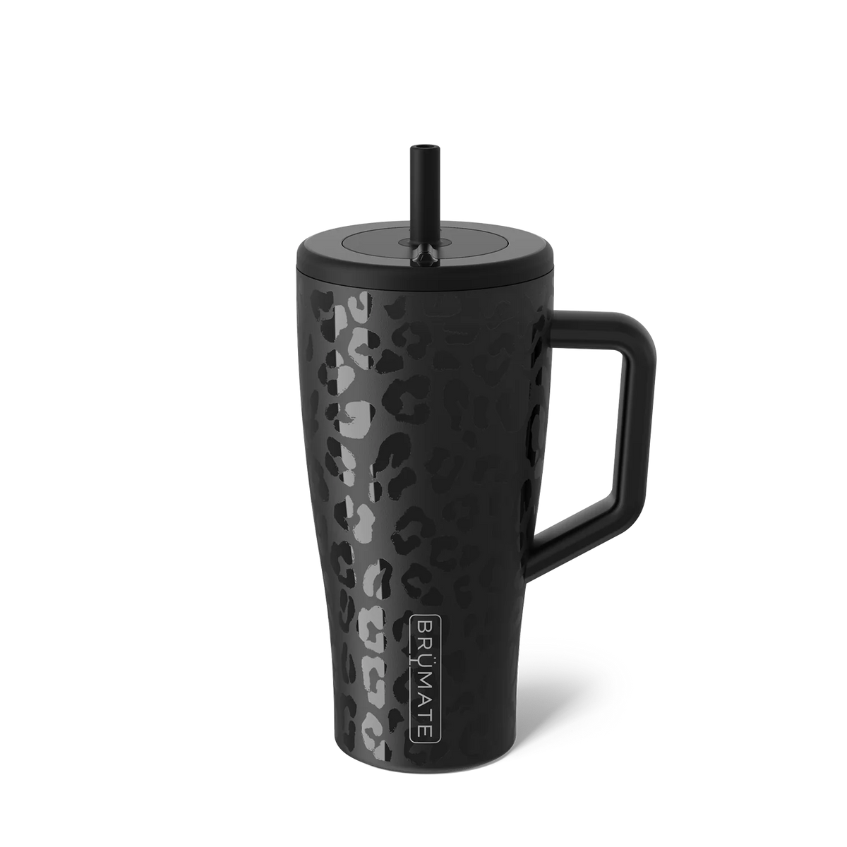 Black Leopard Print Insulated Mug Era 30oz